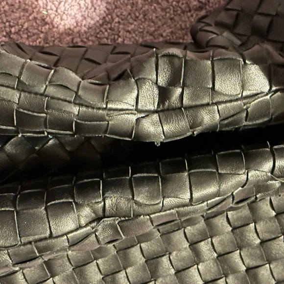 Authentic Bottega, Venetta, black, lambskin, leather Maxi Jodi intrecciato - Picture 9 of 14